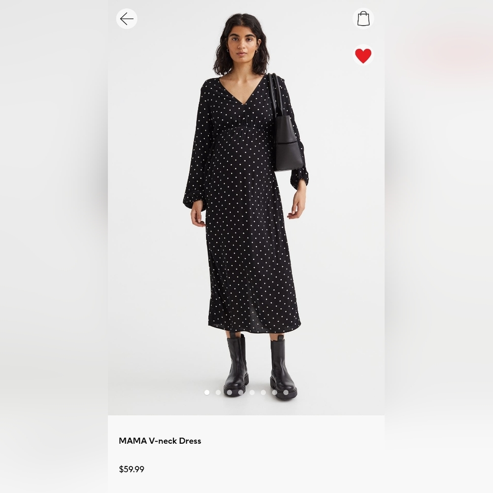 H&M MAMA V-Neck Dress
